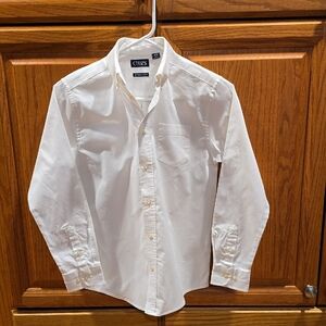 Chaps Boys Classic White Dress Shirt